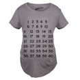 thumbnail image 1 of T-shirt de Maternité avec Calendrier, Compte à Rebours, Grossesse, Annonce de Bébé (Gris Chiné) - TG, 1 of 3