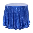 thumbnail image 2 of TIMIFIS Polyester Nappe en, Nappe Ronde de Décoration Intérieure Pailletée Mariage Pailletée pour Fêtes de Mariage 47X47 Pouces dans une Variété de Couleurs, 2 of 6