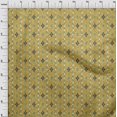 thumbnail image 3 of oneOone Cotton Flex Yellow Fabric Texture & Triangle Geometric Craft Projects Decor Fabric Printed By The Yard 40 Inch Wide, 3 of 4