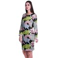 thumbnail image 4 of Moomaya Womens Full Sleeve Printed Midi Length Printed Bodycon Dress, 4 of 6