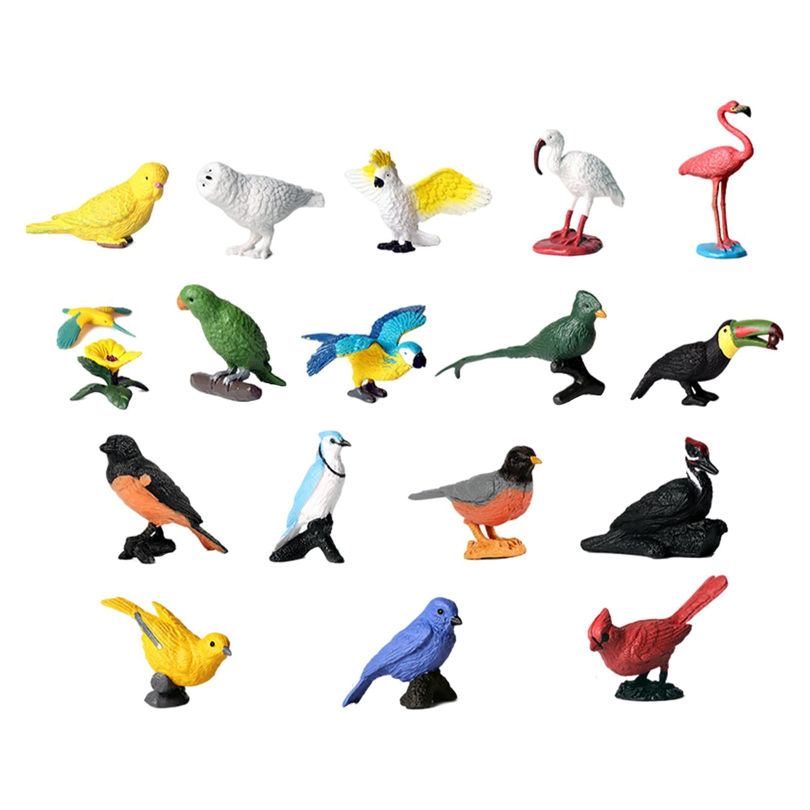 Figurines de Ferme Réalistes Ensemble de Jeu Fournitures de Fête Figurines d'Animaux de Ferme Jouets 17 Pcs