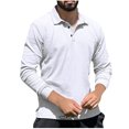 thumbnail image 1 of Snorda Chemise/haut à Col à Revers pour Homme, Boutonné, Athlétique, à Rayures, Coupe Ajustée, Manches Longues, Col à Revers, 1 of 5