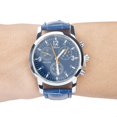 thumbnail image 3 of PVCS Blue-ray glass neutral quartz simulates wrist epidermal Leather Strap watch, 3 of 3