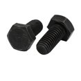 thumbnail image 1 of Unique Bargains 8.8 Grade M10x20mm Full Threaded Left Hand Thread Hex Head Bolt Black 2pcs, 1 of 2
