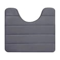 thumbnail image 2 of Dvkptbk Carpets Suits Memory Foam Bath Mat U Shape Toilet Mats Bathroom Rugs Soft Comfortable Water Quick Drying Absorption Non-Slip Thick Machine Washable Easier to Dry Dark Bathroom Accessories, 2 of 7
