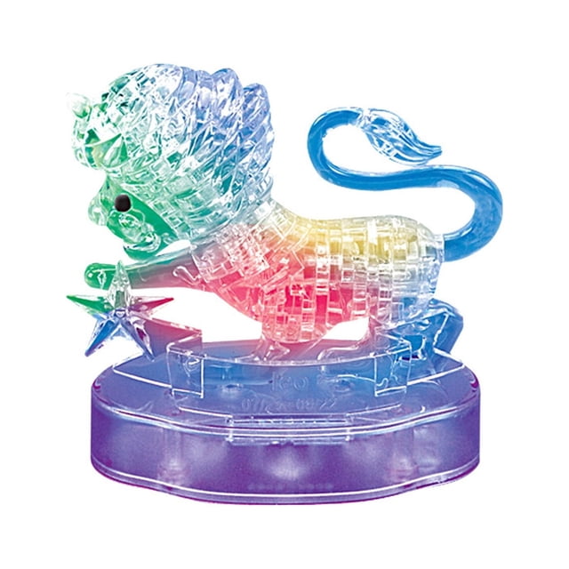 Huanglei 3D Crystal Puzzle Jig-saw Clear Twelve 12 Constellation Astrolog Flash LED Light