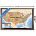 thumbnail image 2 of Map - USA Wall Poster, 22.375" x 34" Framed, 2 of 4