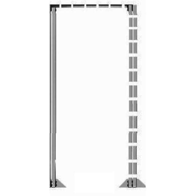 Rolacase Système de Rangement pour Van Étagère Support RSEFR/HD/80/2006 Série 8; Hauteur 79 Pouces x Largeur 34 Pouces; avec Cadre d'Extension Robuste à Double Poteau
