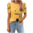 thumbnail image 2 of Mareep Blouse pour Femmes P-2TG T-Shirt à Col Rond Imprimé à Manches Courtes pour Femmes Haut Ample Hauts pour Femmes Liquidation, Cadeau, 2 of 7