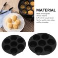 thumbnail image 3 of 7 Cup Silicone Muffin Cake Cups, 7 Inche 8 Inch Flexible Washable Silicone Fryer Muffin Pan  For Making Chocolates, 3 of 8