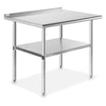 thumbnail image 2 of GRIDMANN Stainless Steel Kitchen Prep Table 36 x 24 Inches with Backsplash & Under Shelf, NSF Commercial Work Table for Restaurant and Home, 2 of 4