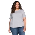 thumbnail image 1 of Lane Bryant Women's Plus Crew-Neck T-Shirt, 1 of 6