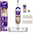thumbnail image 2 of Swiffer PowerMop Wood Mop Kit for Wood Floor Cleaning, QuickDry Solution with Lemon Scent, Mopping Kit Includes PowerMop Wood, 2 Mopping Pad Refills, 1 QuickDry Wood Floor Cleaning Solution with Lemon, 2 of 11