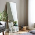 thumbnail image 2 of NeuType Full Length Floor Mirror Rectangular Gold 55"x16", 2 of 7