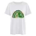 thumbnail image 2 of TopLLC St. Patrick's Day Patricks Day Chemises pour Femmes Hauts de Sarrau St Patricks Day Mode pour Dames St. Imprimé Léopard Manches Courtes Col Rond Chemise Femme Décontractée Ample, 2 of 4