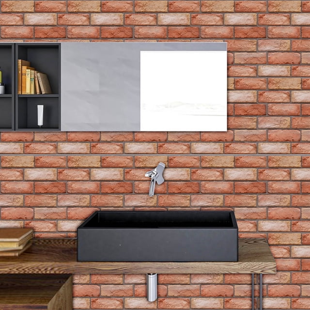 Fridja Clearance Under 5$ Simulation Wall Stickers Self-stick Kitchen Bathroom Decor