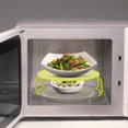thumbnail image 1 of Cergrey Multifunctional Plastic Microwave Oven Heating Layered Steaming Rack Cooking Tray Rack, Multifunctional Plastic Tray Rack, Plastic Tray Rack, 1 of 9