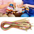 thumbnail image 3 of Circular Needle Yarn Tube Bleach Loop Knitting Accessories Crochet Cushions Needles Double End Color Sewing Sweater Set 12Pcs Bamboo Hooks, 3 of 7