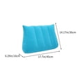 thumbnail image 3 of Sky Blue Inflatable Pillow Air Camping Travel Sleeping Aid Pillow Core Cervical Spine Support Lightweight Portable Neck Rest For Outdoor Home Use Compact Storage Z-281 Sky Blue, 3 of 6