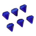 thumbnail image 1 of Esquirla 6 Pcs Clear Glass Bottle Charm Pendant DIY Craft Jewelry Making Blue, 1 of 8