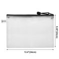 thumbnail image 3 of Aspire 16 Pcs A4 Size Zipper File Holders Waterproof Bag Travel Pouch for Document Letter Business, 3 of 4