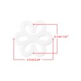 thumbnail image 4 of INSPIRE CHIC Bretelles de Soutien-Gorge Clips Boucles Sangle de Soutien-Gorge Antidérapante Boucles Sangles pour Femmes Forme Fleur Blanche, 4 of 6