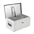 thumbnail image 1 of BeesClover 20 Inch Aluminum Diamond Plate Tool Box With Lock and Keys, Heavy Duty Waterproof Truck Storage Organizer Chest for Pick Up Truck Bed, Rv Trailer/Van With Side Handle, 1 of 6