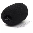 thumbnail image 5 of 200Pcs Microphone Headset Grill Windshield Sponge Foam Black Mic Cover 30mmx8mm, 5 of 5