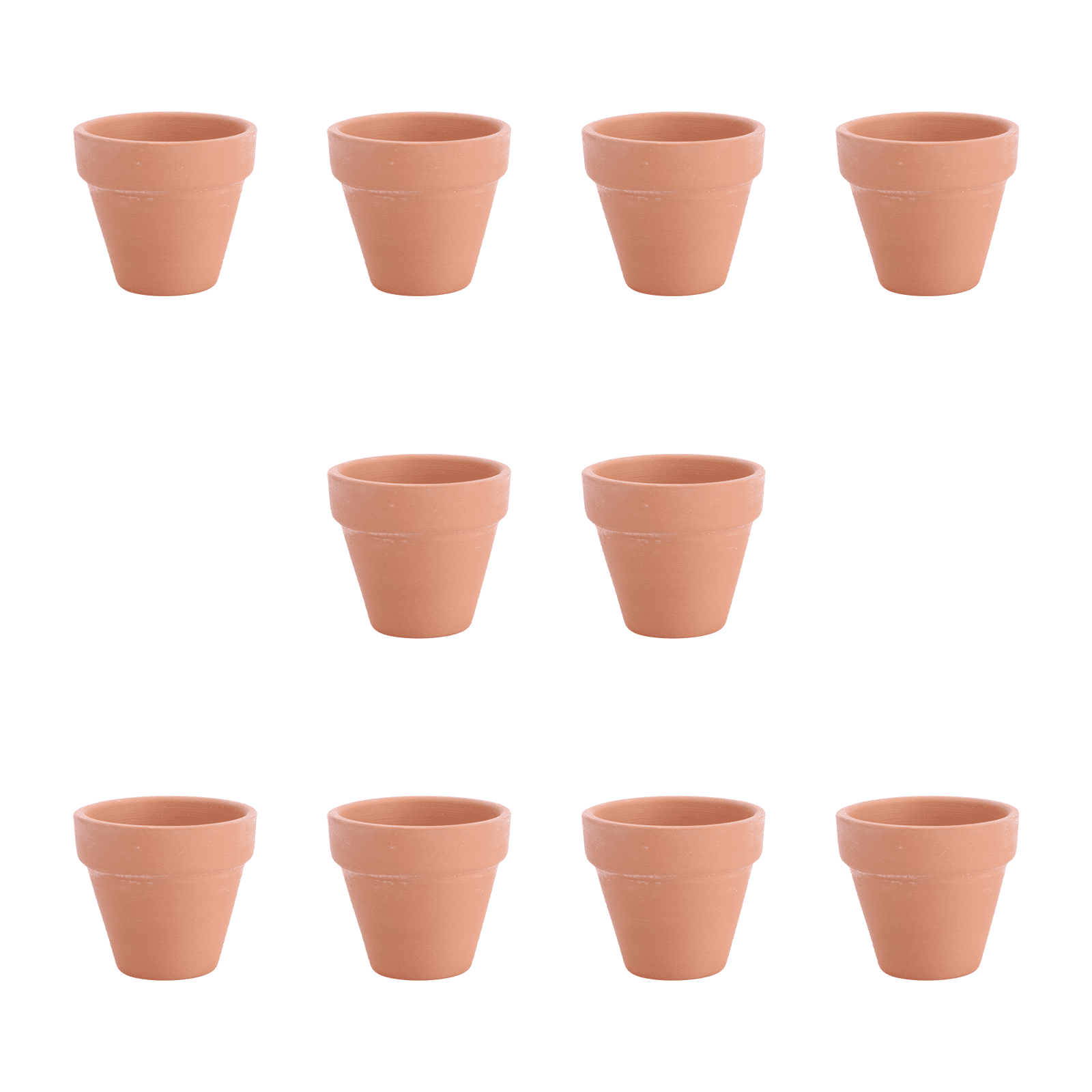 10Pcs 5.5x5cm Small Mini Terracotta Pot Clay Ceramic Pottery Planter Cactus Flower Pots Succulent Nursery Pots Great for Plants Crafts Wedding Favor