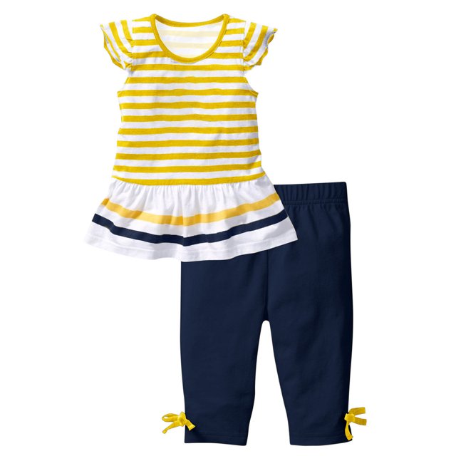 Birdeem Chemises pour Filles Mode Filles Décontracté Manches Courtes Hauts Col Rond Bouton Imprimé Ensembles de Shorts