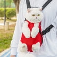 thumbnail image 2 of Pet Backpack 1PC,Outdoor CarrierMesh Ventilation Design for Secure Travel with Your Companion, Ergonomic Shoulder Support(Red), 2 of 7