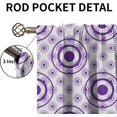 thumbnail image 5 of Mandala Geometry Design Extra Long Blackout Curtains, Scattered Round Big and Small Decorative 2-Panel Window Drapes, Dust-Proof Easy to Clean Window Treatments for Bedroom Living Room-W42xL54in, 5 of 5