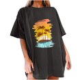 thumbnail image 1 of Birdeem T-Shirt Décontracté pour Femmes à Manches Courtes, Imprimé, d'Été, de Plage, à Enfiler, 1 of 7