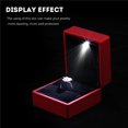 thumbnail image 2 of HURRISE 4 Colors Fashionable LED Lighted Ring Storage Box Jewelry Display Case Gift, Ring Display Box, Ring Case, 2 of 9