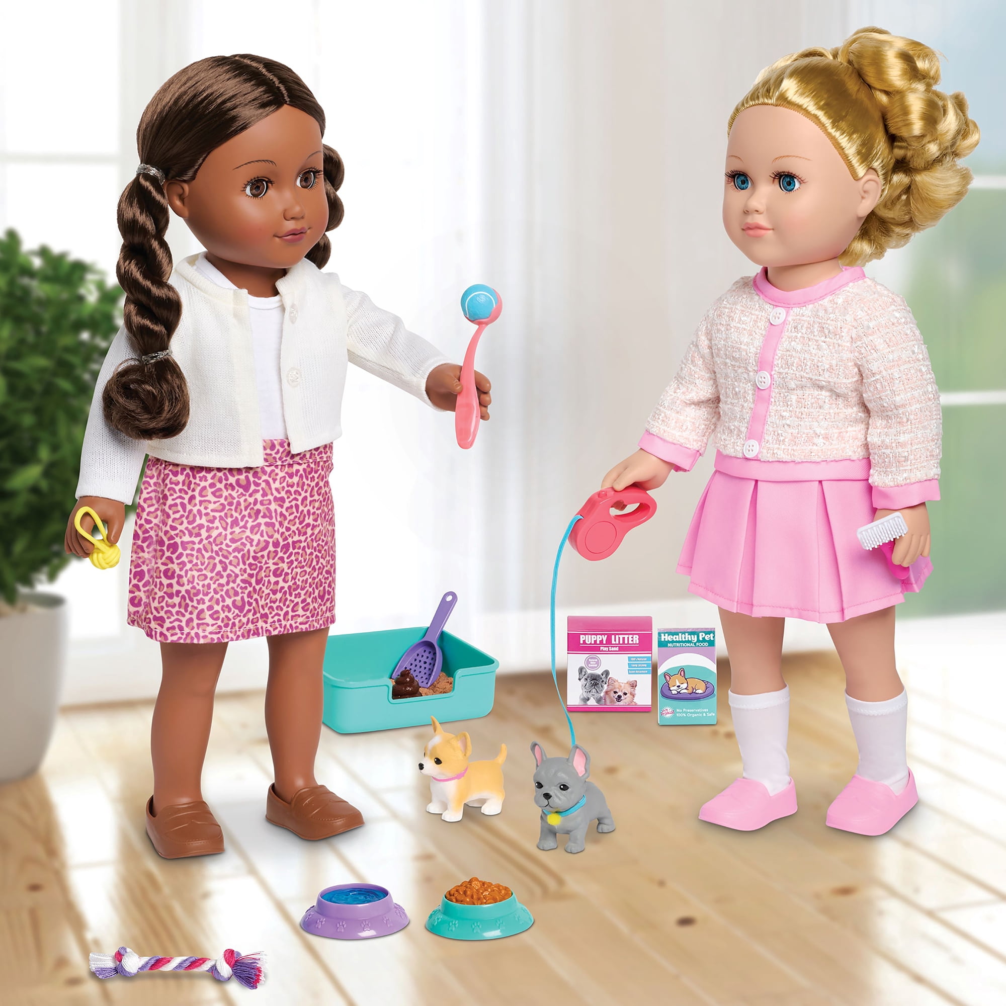 Ensemble de jeu d'accessoires Ma vie comme un chiot miniature
