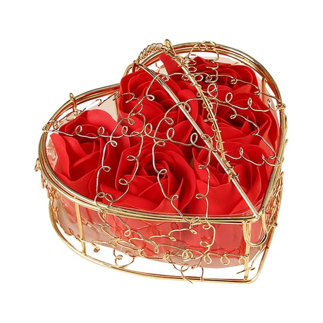 CJiaWei Libérez Votre Histoire d'Amour avec Cet Ensemble de 6 Roses en Savon Parfait pour la Saint-Valentin