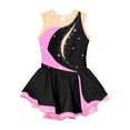 thumbnail image 4 of Miaeowve Robe de Patinage Artistique pour Filles Sans Manches avec Strass, Vêtements de Danse Ballet Performance, Noir 10, 4 of 5