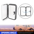 thumbnail image 4 of Porte de Bagages RV, Alliage d'Aluminium H500 W300mm Compartiment de Remorque pour Moteur Maison, 4 of 8