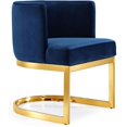 thumbnail image 1 of Meridian Furniture Gianna Navy Velvet Dining Chair, 1 of 5