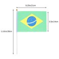 thumbnail image 2 of 50 Pcs Drapeau de Match de Football Drapeaux Portatifs avec Bâton, 2 of 7