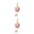 thumbnail image 3 of stanreset Christmas Plush Hanging Angel Hanging Toy Holiday Pendant Decoration pink 2Set, 3 of 6