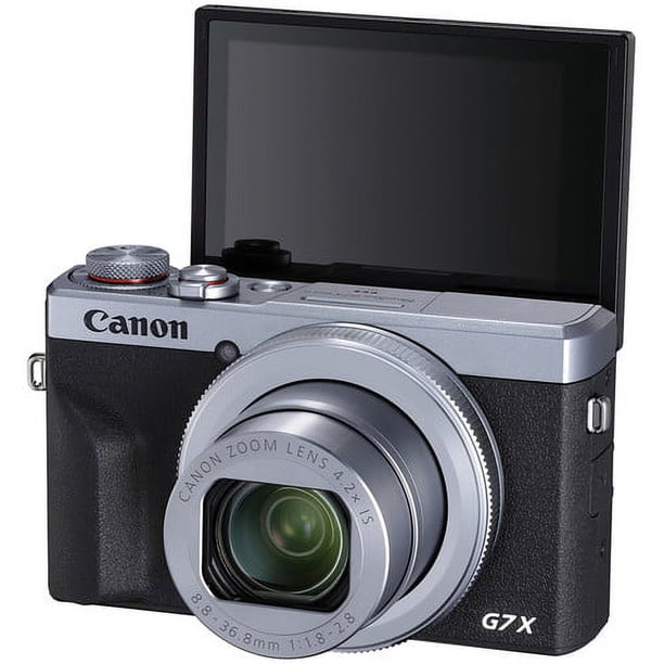 Canon PowerShot G7 X Mark III Digital Camera (Silver) with Sandisk