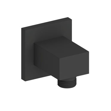 Raccord coudé 1/2 po carré d'akuaplus® pour montage murale. Fabriqué en laiton, Connecteur pour tuyau de douche, Raccords filetés