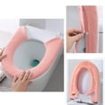 thumbnail image 1 of Universal Suit Soft Warmer Toilet Seat Cover With Snaps Stretchable Washable Fiber Cloth Easy Installation For Elongated And Round Seats Giftable Cozy Bathroom Accessory 15.7x19.7in, 1 of 8