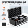 thumbnail image 3 of VEVOR 96 PSA Graded Card Storage Box 4 Slots Sports Card Holder Case Key Lock, 3 of 9