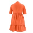thumbnail image 5 of Gspmoly Robe d'Été, Mode d'Été pour Femmes Robe Chemise à Manches Courtes Décontractée Unie à Revers et Boutonnage, Robes Habillées pour Femmes Offres Prime, 5 of 5