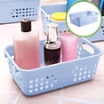 thumbnail image 1 of PRETXORVE Small Desktop Storage Basket European Blue Remote Control Storage Household Drains Basket, 1 of 6