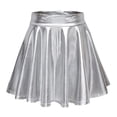 thumbnail image 1 of 2025 Jupe Évasée Décontractée Plissée en Ligne A avec Cerceau Jupon Jupe pour Femme Mini Jupe en Tulle Brillante pour Femmes, 1 of 7