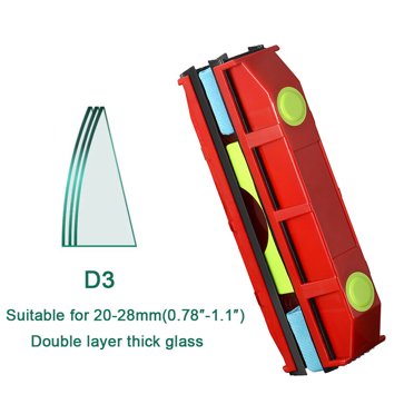 Mignova Nettoyant pour Fenêtres à Double Face Magnétique Vitrage Outils de Nettoyage à Double Vitrage Vitrage (S3 Nettoyant pour Fenêtres)