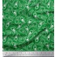 thumbnail image 1 of Soimoi Georgette Viscose Fabric Dot & Paisley Print Sewing Fabric Yard 42 Inch Wide, 1 of 1